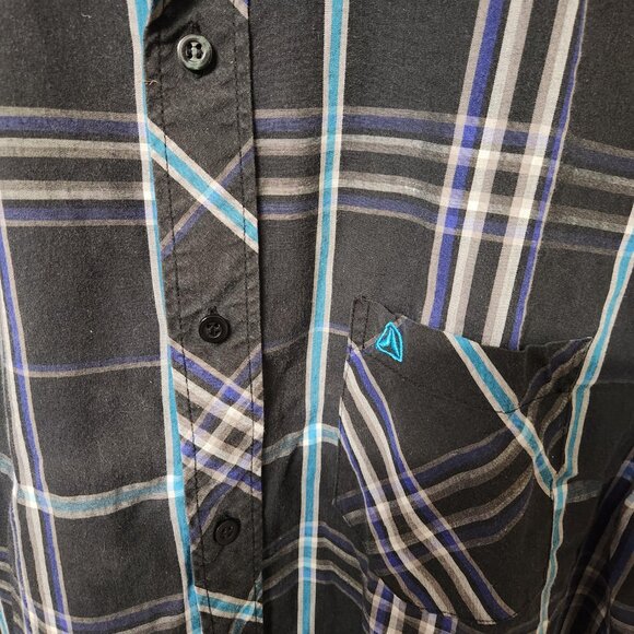 Firefly Men’s Plaid Short Sleeve Button Up Shirt - Size Large - Picture 5 of 6